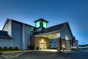 Images shot at dusk are also known as Twilight photographs like this one of Quality Inn Hotel.